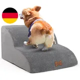 CALIYO Hundetreppe 2 Stufen,Hundetreppe Für Kleine Hunde,Treppe Für Hunde Aus Ho