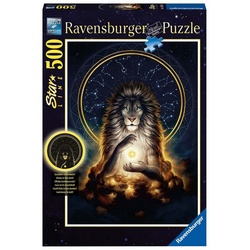 Ravensburger Puzzle Leuchtender Löwe, 500 Puzzleteile, Made in Germany, FSC® - schützt Wald - weltweit bunt