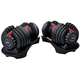 PH Fitness Verstellbare Hantel Set 24KG - 2 STÜCK - Smart Hanteln - Adjustable Dumbbells von 2,5 bis 24 kg - Komplette 15-in-1 Kürzhanteln Dumbells - Schwarz