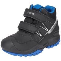 Geox J New Savage Boy B A Sneaker, Black/ROYAL, 28 EU