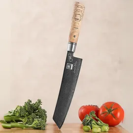 Zayiko Limited Edition Damastmesser Kiritsuke 35 cm Schwarz