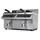 MAXIMA Gastro Fritteuse - 2 x 8 l - 2 Körbe - mit Ablasshahn - Induktion