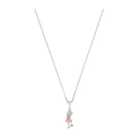 Prinzessin Lillifee Lillifee Kette mit Anhänger Lillifee-Motiv orange/rosa/silber Silber