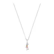 Prinzessin Lillifee Lillifee Kette mit Anhänger Lillifee-Motiv orange/rosa/silber Silber
