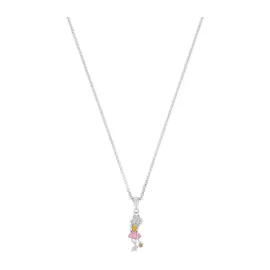 Prinzessin Lillifee Lillifee Kette mit Anhänger Lillifee-Motiv orange/rosa/silber Silber