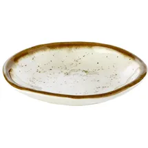 APS Teller STONE ART Ø 15,5 cm creme/braun
