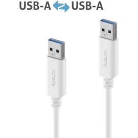 PureLink USB-A auf USB-A 1 m Weiß