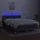 vidaXL Boxspringbett mit Matratze & LED Dunkelgrau 140x200 cm Stoff