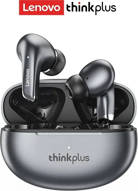 Thinkplus LP5 Bluetooth-Ohrhörer Semi-In-Ear-Design mit verlängerter Akkulaufzeit Silbergrau