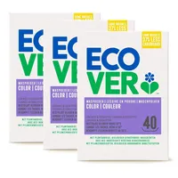 Ecover Waschmittel, Pulver, Farbe Lavendel, natürliche Herkunft, umweltfreundlich/sanft für Ihre Haut, für Wäsche, 3 x 3 kg, Weiß, 9000 g