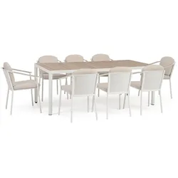 Garten-Set Ulises, Esstisch & Stühle aus Aluminium
