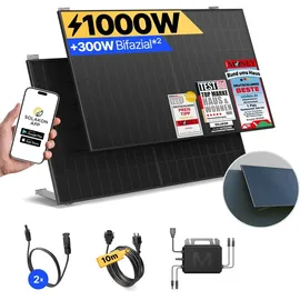 solakon Balkonkraftwerk onBasic 1000W 5 m Kabel + Dachhalterung Paarmontage