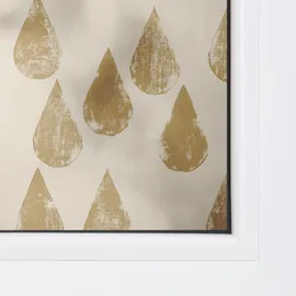 Lichtblick Fensterfolie selbstklebend, Sichtschutz, Golden Drops - Gold B/L: ca. 100x130 cm
