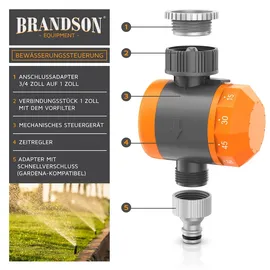 Brandson Bewässerungsuhr 0,07 m x 0,10 m schwarz