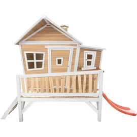 Axi Spielhaus Emma Braun mit Roter Rutsche