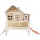 Axi Spielhaus Emma Braun mit Roter Rutsche