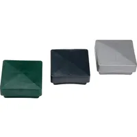 Ersatz-Pfostenkappen Kunststoff 60 x 60 mm Silber