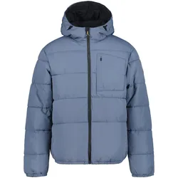 Steppjacke ICEPEAK "H WENDE STEPPJACKE MONSON", Herren, Gr. 56, grau (stahlgrau), Obermaterial: 100% Polyester, sportlich, Jacken