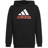 adidas Kinder Kapuzensweat Essentials Two-Colored, BLACK/BRIRED, 152