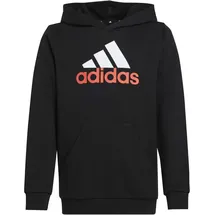 adidas Kinder Kapuzensweat Essentials Two-Colored, BLACK/BRIRED, 152