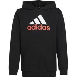 adidas Kinder Kapuzensweat Essentials Two-Colored, BLACK/BRIRED, 152