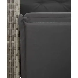 vidaXL Garten-Essgruppe 9-tlg. Grau