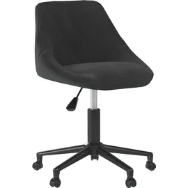 vidaXL Bürostuhl Drehbar Samt Schwarz