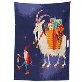 Abakuhaus Tischdecke Farbfest Waschbar Für den Außen Bereich geeignet Klare Farben, skandinavisch Weihnachtsgeschenk bunt 140 cm x 240 cm