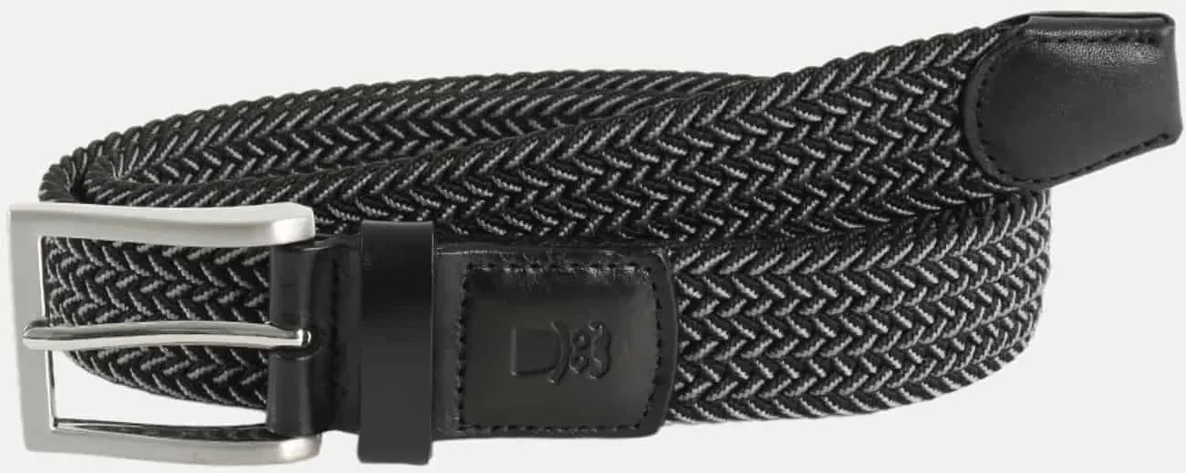 Gürtel mit Stretchband Schwarz 85