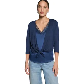 Zero Bolero mit 3/4 Arm zum Binden Blau 36