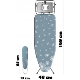 Kadax Bügelbrett mit Steckdose, 130x48cm Dampfbügelbrett - KADAX