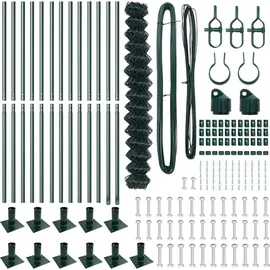 vidaXL Zaunpfosten 25 x 1,6 m Grün/Stahl