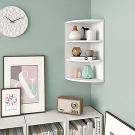 Vicco Ecki Wandregal 30 x 60 x 30 cm Weiß