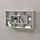 [en.casa] Wandregal Saputit 85 x 16 x 48 cm Grau