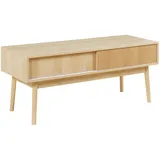 [en.casa] Landskrona Fernsehtisch 115x40x48 cm Eicheoptik MDF/Spanplatte
