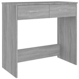 vidaXL Schreibtisch Grau Sonoma 80x40x75 cm Holzwerkstoff