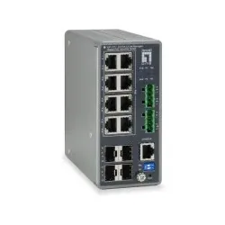 EFB IGP-1271 12-Port L3 Lite Managed Gigabit PoE Ind. Switch 8 PoE Outputs,240W, 4x SFP IGP1271