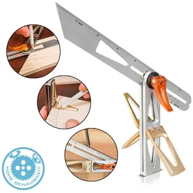 STAHLWERK Schmiege mit Anschlag präzises Messen, Anreißen, Markieren, Zeichnen