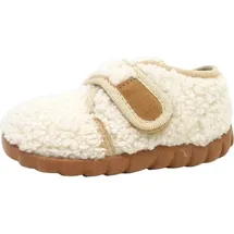 Fischer Markenschuh Mädchen Hausschuh flexi beige - Weiß, 26 EU