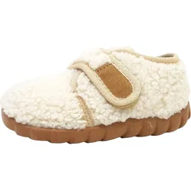 Fischer Markenschuh Mädchen Hausschuh flexi beige - Weiß, 26 EU