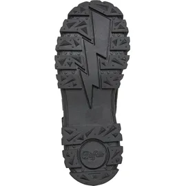 Buffalo Stiefel BUFFALO "Buffalo ASPHA COM - VEGAN NUBUCK", Damen, Gr. 39, schwarz, camo, Polyurethan, unifarben, Schuhe Stiefel