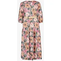 Zero Maxikleid Blumenprint Rosé/Grün 38