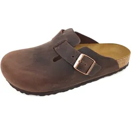 Birkenstock Boston Nubukleder geölt schmal habana 44