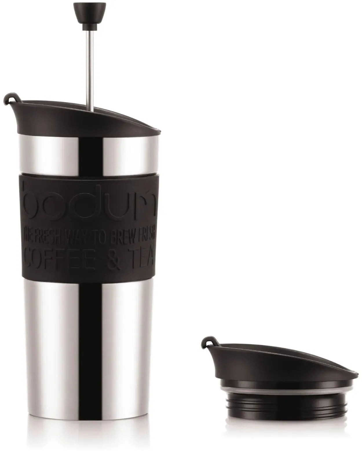 Kaffeebereiter Bodum-Travel Press Set Chromfarben