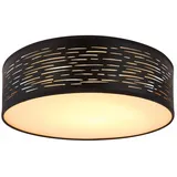 GLOBO Tunno 1 LED rund schwarz