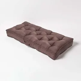 Homescapes Sitzkissen 100 x 48 cm Braun