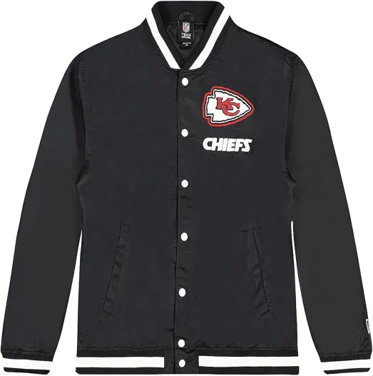 New Era Kansas City Chiefs Varsity Jacke Schwarz