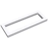 doporro - Wandkonsole 35x2x15 cm rostfreie Edelstahl weiß Wandhalter rechteckig Träger Regalträger Regalhalter (1 Stück)
