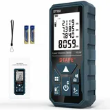 Laser-entfernungsmesser 100 M, Dt100 Tragbares Digitales Laser-messgerät Mit Handgriff, Entfernungsmesser, Größeres Hintergrundbeleuchtetes 4-zeiliges Lcd-display, Ip54, Stoßfest, Inklusive Akku