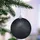 Relaxdays Weihnachtskugeln 110er Set, Kunststoff, Weihnachtsbaumdeko mit Kugeln & Lametta, Christbaumschmuck, schwarz